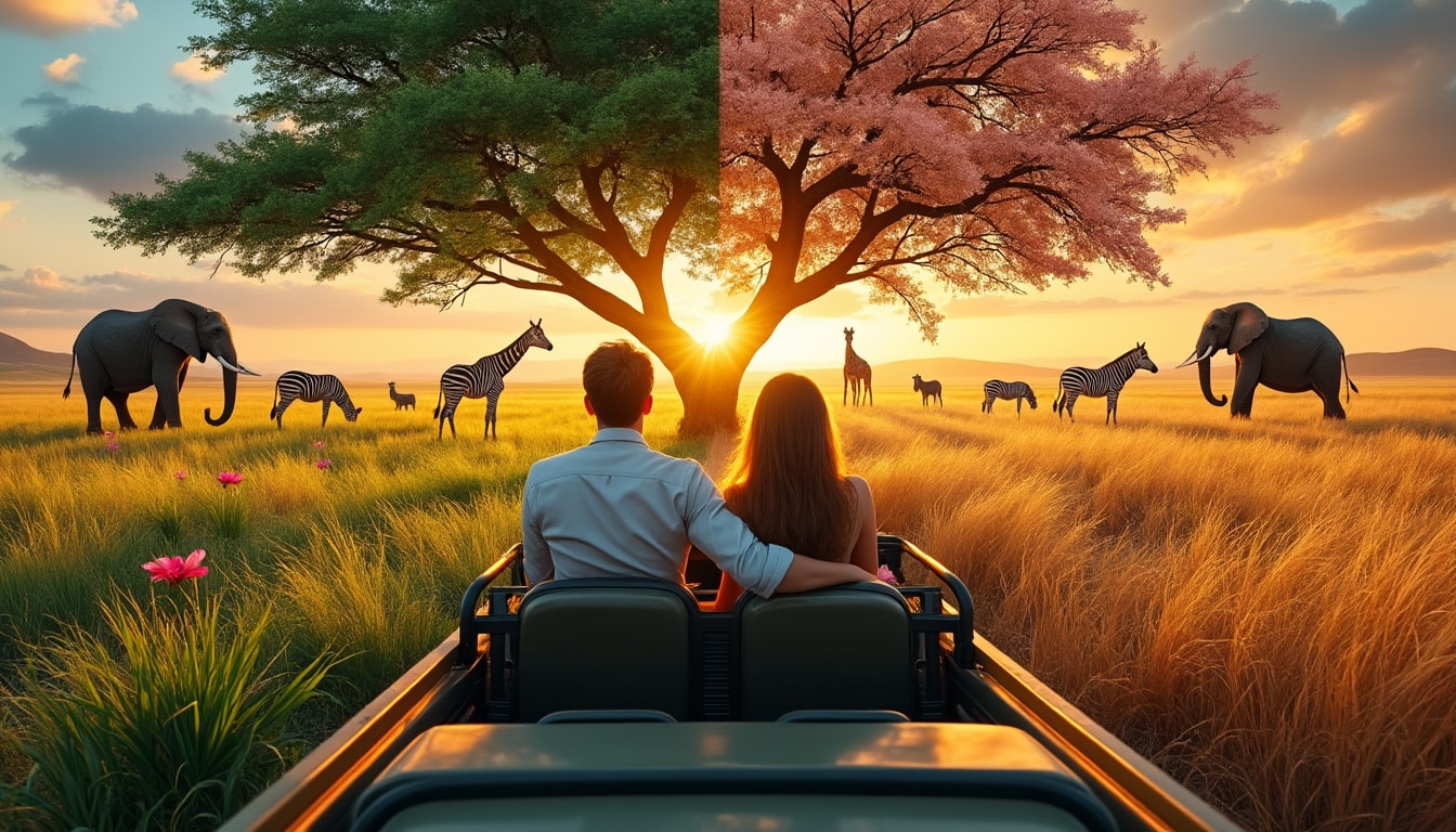 découvrez les meilleurs formats de safaris en couple et les saisons idéales pour une expérience inoubliable au cœur de la nature sauvage.